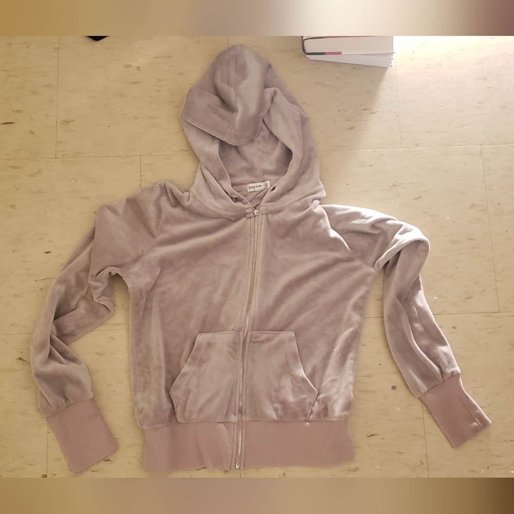 Garage Soft Pink Hoodie Velour